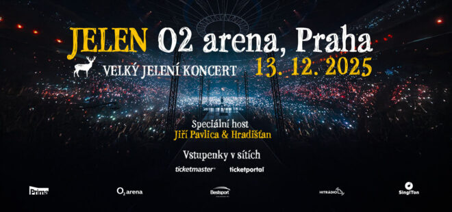 Skupina Jelen se 13. prosince 2025 vrátí do pražské O2 areny se speciálním hostem.